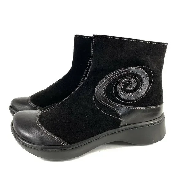 NAOT Comfort Ankle Boot Oyster Black Suede Leather - Picture 2 of 11